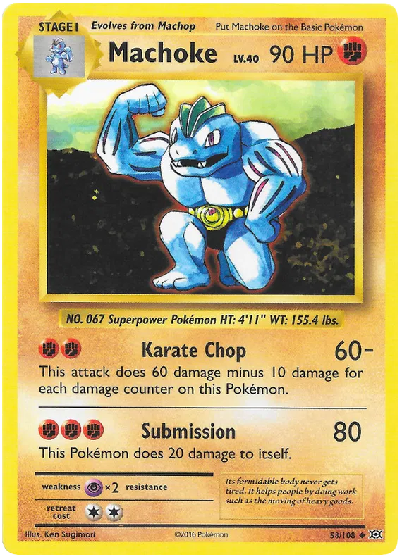 Machoke Uncommon 58/108