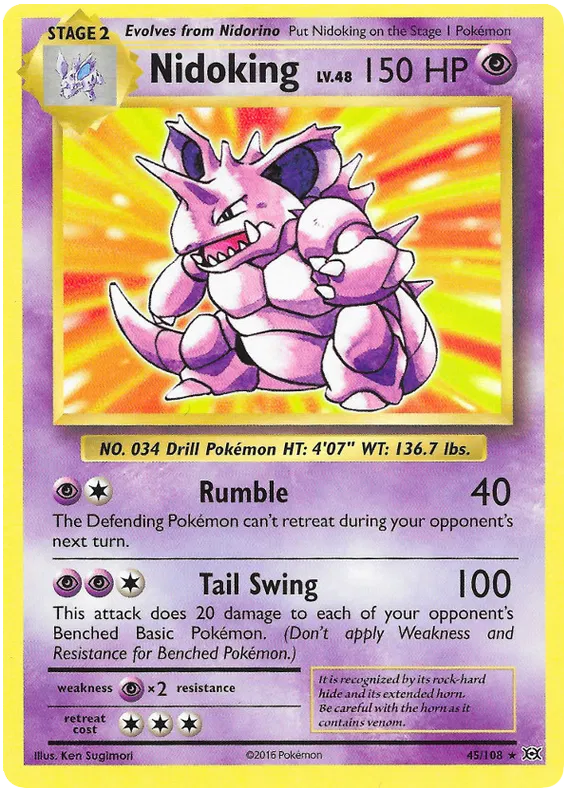 Nidoking Rare 45/108