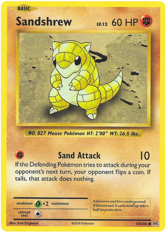 Sandshrew Common 54/108