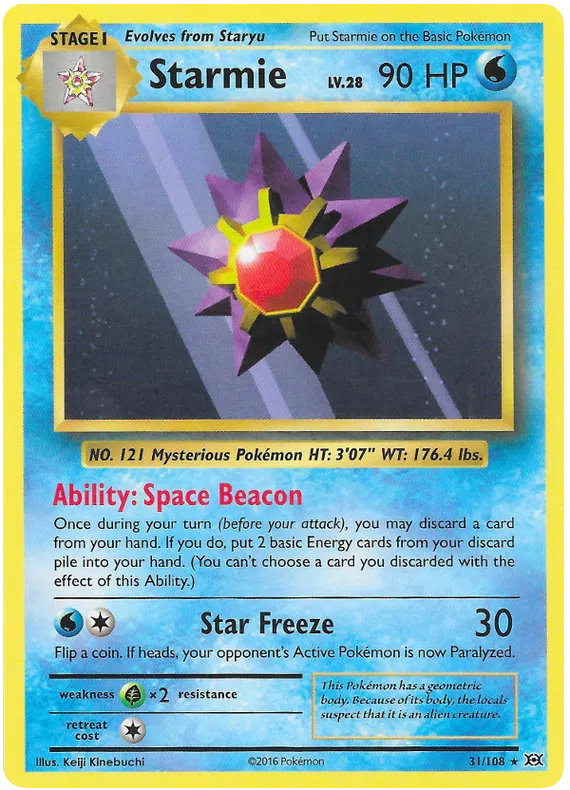 Starmie Rare 31/108