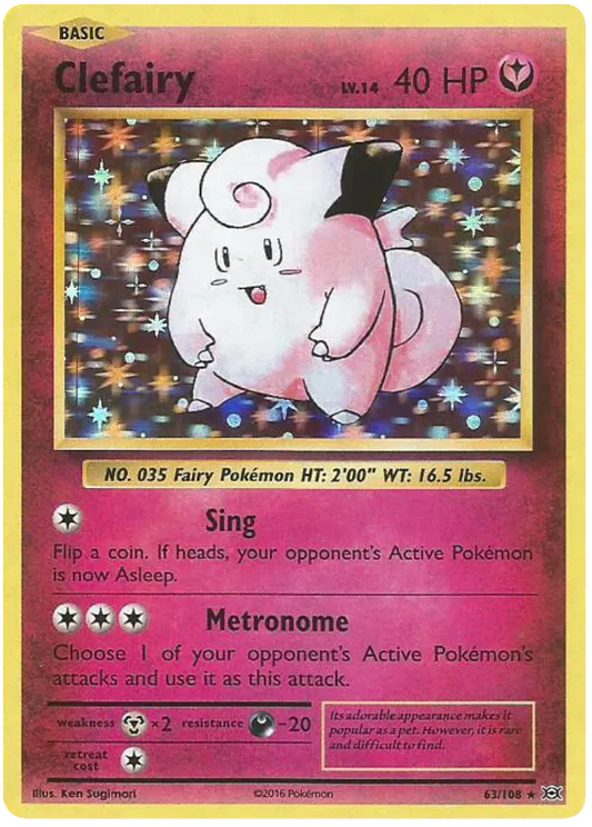 Clefairy Rare 63/108