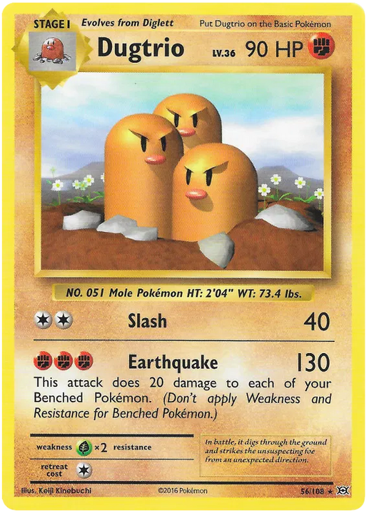 Dugtrio Rare 56/108