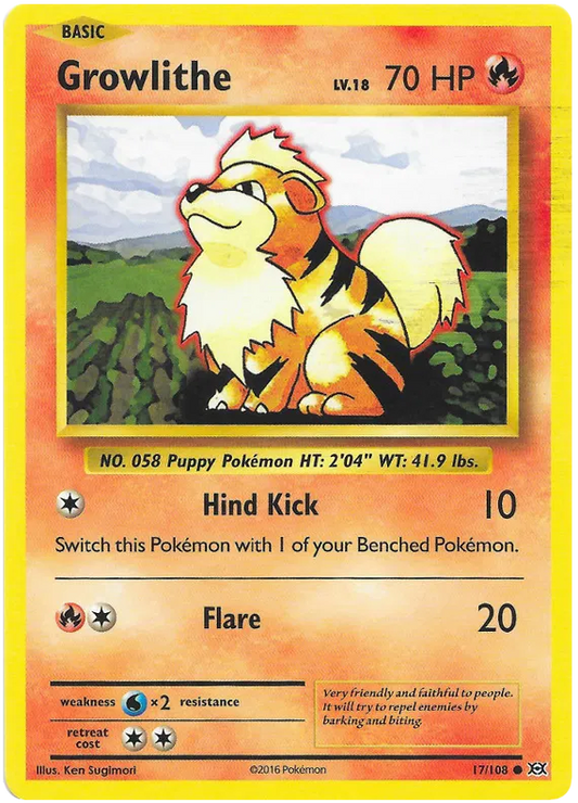 Growlithe Common 17/108