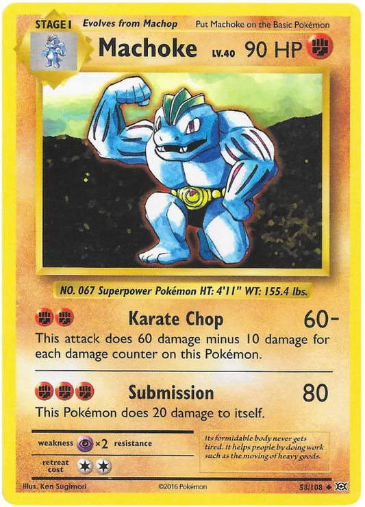 Machoke Uncommon 58/108