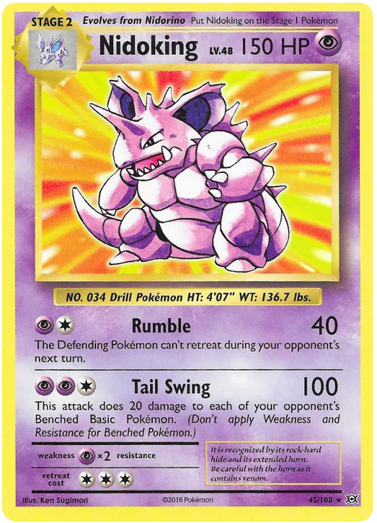 Nidoking Rare 45/108