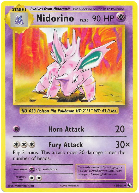 Nidorino Uncommon 44/108