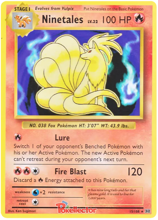 Ninetails Holo rare 15/108