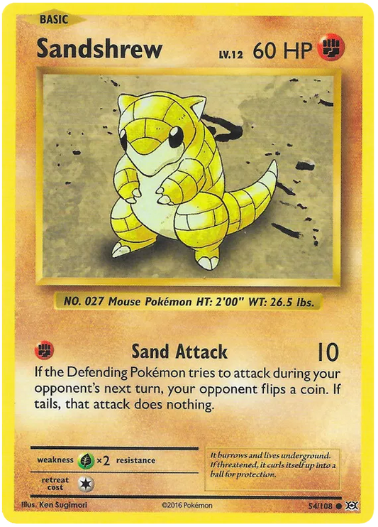Sandshrew Common 54/108