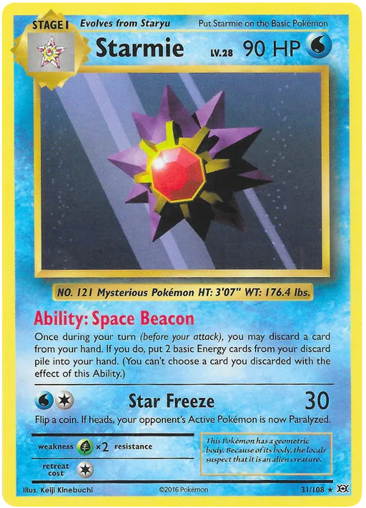 Starmie Rare 31/108